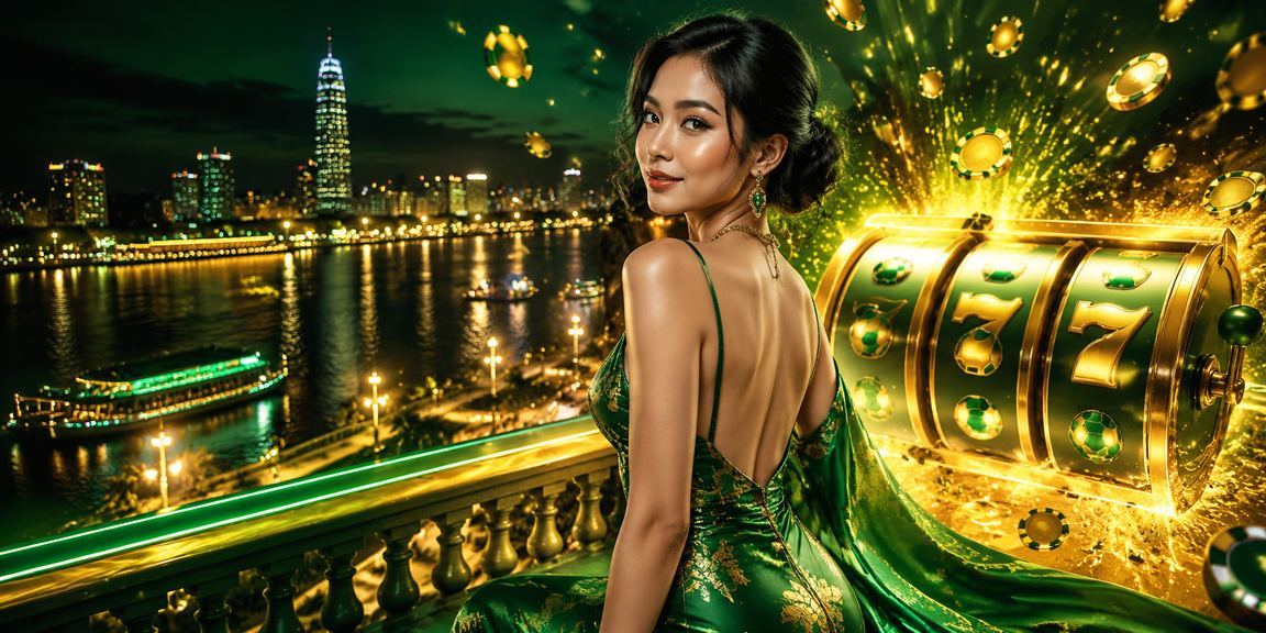 Người dùng tại vùng Mekong chơi slot game trực tuyến trên điện thoại ở bãi biển