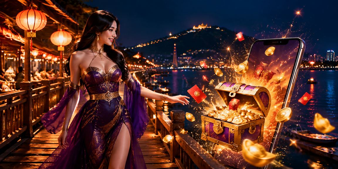 Không khí chợ đêm Vũng Tàu rực rỡ với phong bì đỏ may mắn và chuỗi trò chơi trực tuyến